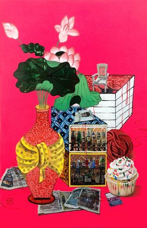 책가도 (Scholar's Accoutrements) II